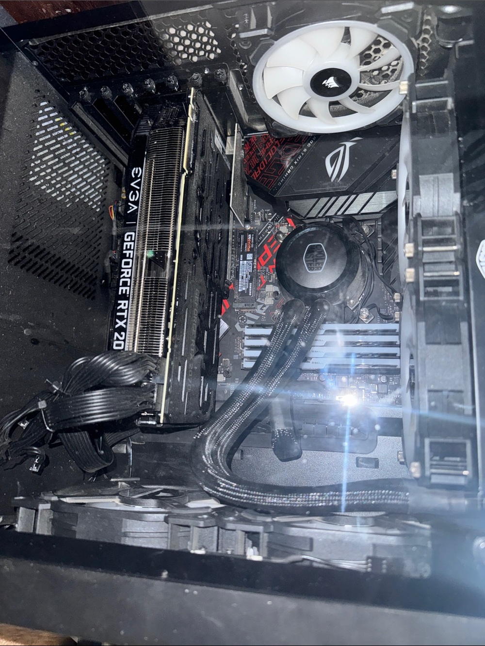 EVGA GeForce RTX 20 Series Black and White GPU with Sleek Cooling Setup